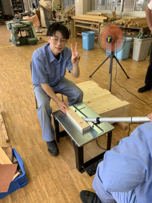 郡高ベンチ改修作業1
